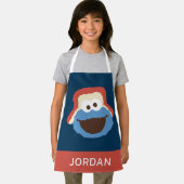 Cookie Monster Woodland Face | Jouw namen toevoege Schort (Insitu)