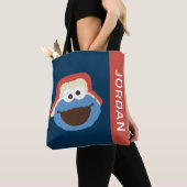 Cookie Monster Woodland Face | Jouw namen toevoege Tote Bag (Dichtbij)