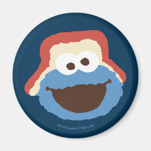 Cookie Monster Woodland Face Magneet