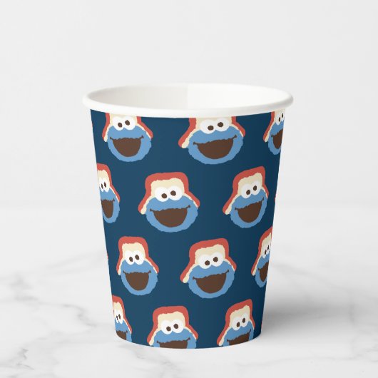 Cookie Monster Woodland Face Papieren Bekers (Links)