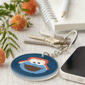 Cookie Monster Woodland Face Sleutelhanger (Voorkant Rechts)