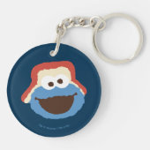 Cookie Monster Woodland Face Sleutelhanger (Achterkant)