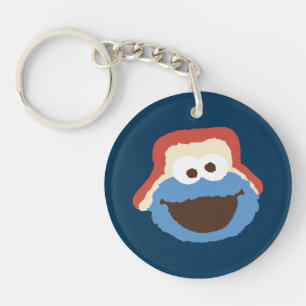 Cookie Monster Woodland Face Sleutelhanger