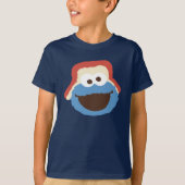 Cookie Monster Woodland Face T-shirt (Voorkant)