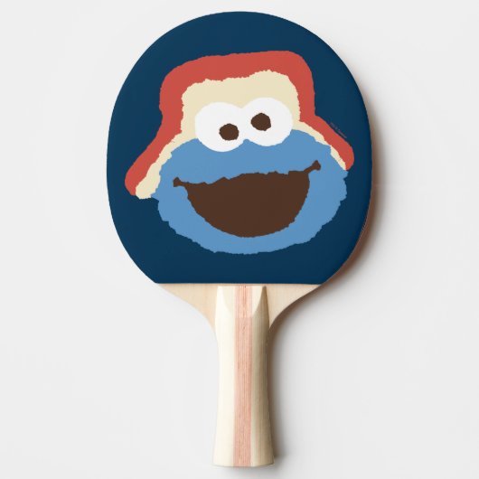Cookie Monster Woodland Face Tafeltennisbatje (Voorkant)
