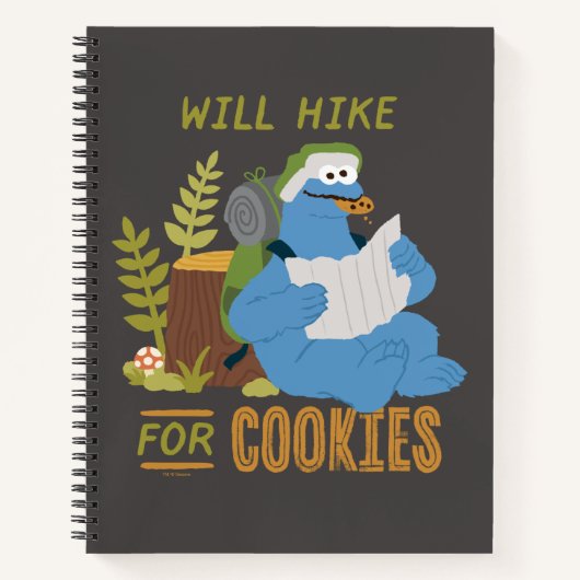 Cookie Monster | Wordt opgehaald voor koekjes Notitieboek (Voorkant)