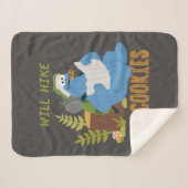 Cookie Monster | Wordt opgehaald voor koekjes Sherpa Deken (Voorkant (horizontaal))