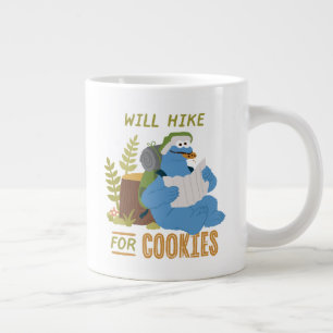 Cookie Monster   Zal Wandelen Voor Koekjes Grote Koffiekop