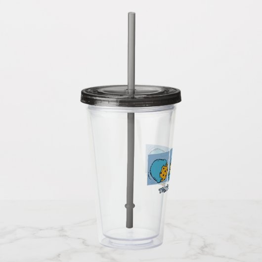 Cookie Monster | Zo ben ik aan het rollen Acryl Drinkbeker (Rechts)