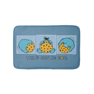 Cookie Monster   Zo ben ik aan het rollen Badmat