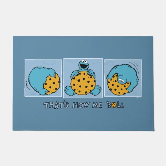 Cookie Monster | Zo ben ik aan het rollen Deurmat (Voorkant)