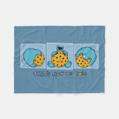 Cookie Monster | Zo ben ik aan het rollen Fleece Deken (Voorkant (Horizontaal))