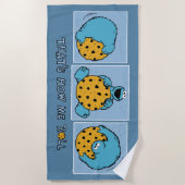 Cookie Monster | Zo ben ik aan het rollen Strandlaken (Voorkant)