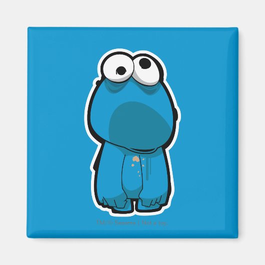 Cookie Monster Zombie Magneet (Voorkant)