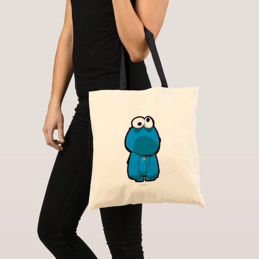 Cookie Monster Zombie Tote Bag (Voorkant (product))