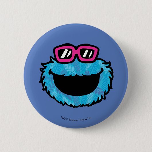 Cookie Monster | Zomerstemming Ronde Button 5,7 Cm (Voorkant)