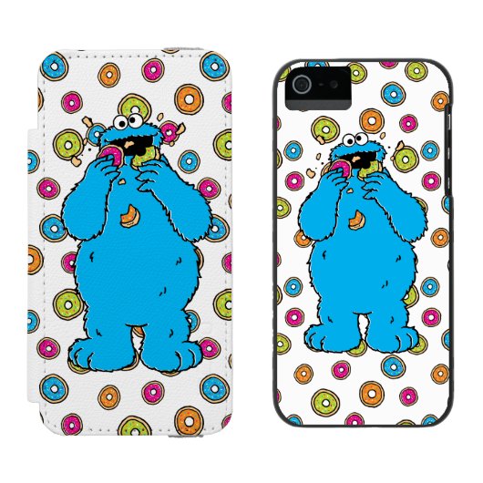 Cookie MonsterDonut Destroyer Incipio iPhone Portemonnee Hoesje (Naast elkaar)