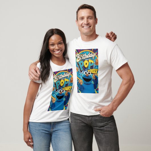 "Cookie Monster's Birthday Bash: Pop Edition!" T-shirt (Unisex)
