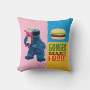 Cookie Monster's Foodie Truck   Gonger maakt eten Kussen