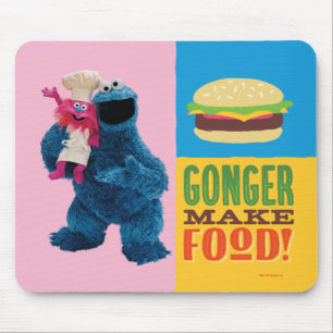 Cookie Monster's Foodie Truck   Gonger Maakt Eten Muismat