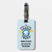 Cookie Monster's Foodie Truck Logo Bagagelabel (Achterkant verticaal)