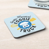 Cookie Monster's Foodie Truck Logo Bier Onderzetter (Linkerzijde)