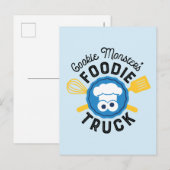 Cookie Monster's Foodie Truck Logo Briefkaart (Voorkant / Achterkant)