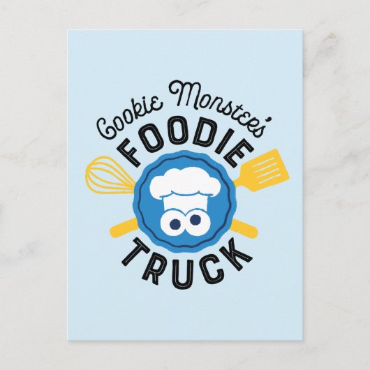 Cookie Monster's Foodie Truck Logo Briefkaart (Voorkant)