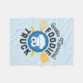 Cookie Monster's Foodie Truck Logo Fleece Deken (Voorkant (Horizontaal))