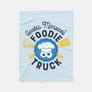 Cookie Monster's Foodie Truck Logo Fleece Deken
