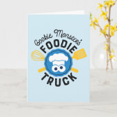 Cookie Monster's Foodie Truck Logo Kaart (Gele Bloem)