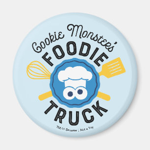Cookie Monster's Foodie Truck Logo Magneet