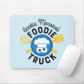 Cookie Monster's Foodie Truck Logo Muismat (Met muis)