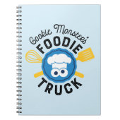 Cookie Monster's Foodie Truck Logo Notitieboek (Voorkant)