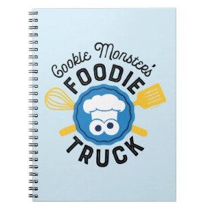 Cookie Monster's Foodie Truck Logo Notitieboek