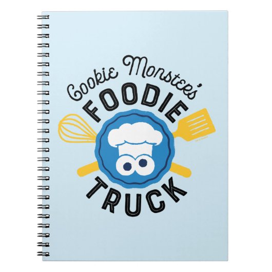 Cookie Monster's Foodie Truck Logo Notitieboek (Voorkant)
