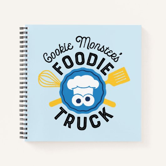 Cookie Monster's Foodie Truck Logo Notitieboek (Voorkant)
