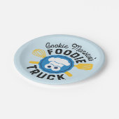 Cookie Monster's Foodie Truck Logo Papieren Bordje (Gekanteld)