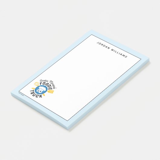 Cookie Monster's Foodie Truck-logo Post-it® Notes (Schuin)