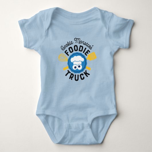 Cookie Monster's Foodie Truck Logo Romper (Voorkant)