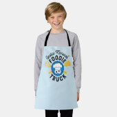 Cookie Monster's Foodie Truck Logo Schort (Gedragen)