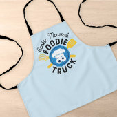 Cookie Monster's Foodie Truck Logo Schort