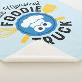 Cookie Monster's Foodie Truck Logo Sherpa Deken (3/4)