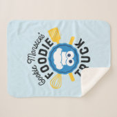 Cookie Monster's Foodie Truck Logo Sherpa Deken (Voorkant (horizontaal))