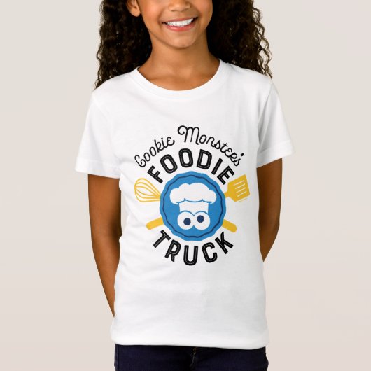 Cookie Monster's Foodie Truck Logo T-shirt (Voorkant)