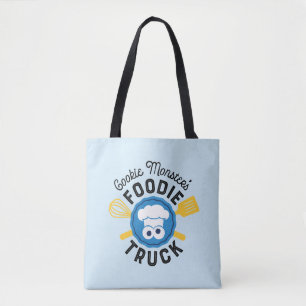Cookie Monster's Foodie Truck Logo Tote Bag
