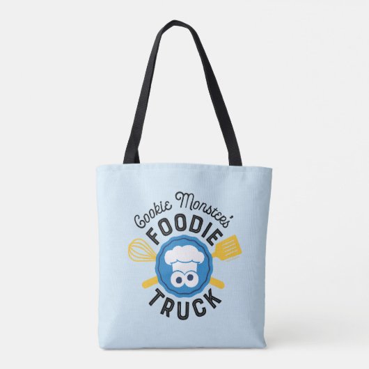 Cookie Monster's Foodie Truck Logo Tote Bag (Achterkant)