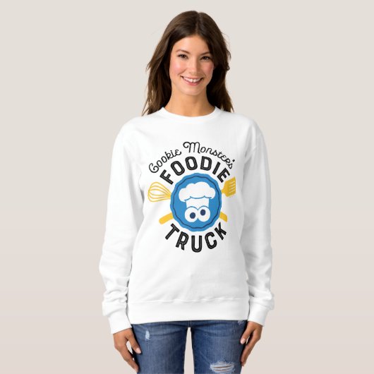 Cookie Monster's Foodie Truck Logo Trui (Voorkant volledig)
