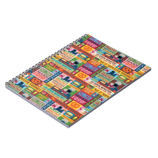 Cookie Monster's Foodie Truck-patroon Notitieboek (Linkerzijde)