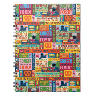 Cookie Monster's Foodie Truck-patroon Notitieboek